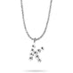 Sterling Silver Mochi Donut Initial Necklace