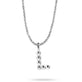 Sterling Silver Mochi Donut Initial Necklace