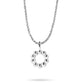 Sterling Silver Mochi Donut Initial Necklace