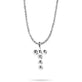 Sterling Silver Mochi Donut Initial Necklace