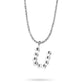 Sterling Silver Mochi Donut Initial Necklace