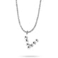 Sterling Silver Mochi Donut Initial Necklace