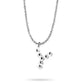 Sterling Silver Mochi Donut Initial Necklace