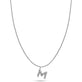 Sterling Silver Mochi Donut Initial Necklace