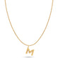 Gold Vermeil Mochi Donut Initial Necklace