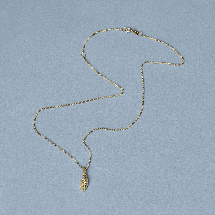 Stone and Strand 14K Yellow Gold Challah Charm Editorial Image