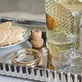 Still life image of Je Ne Regrette Gold Bangle with Stone and Strand solid gold jewelry