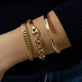 Image of 14K Yellow Gold Gold La Scala Bracelet with Stone and Strand Bracelets