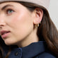 Image of 14K Yellow Gold Half Starboard Diamond Earrings with Stone and Strand Earrings