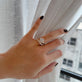 Image of 14K Yellow Gold The Lab-Created Hera Ring with Stone and Strand Rings