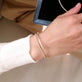 Image of 14K Yellow Gold The Essential Dainty Tennis Bracelet with Stone and Strand Bracelets