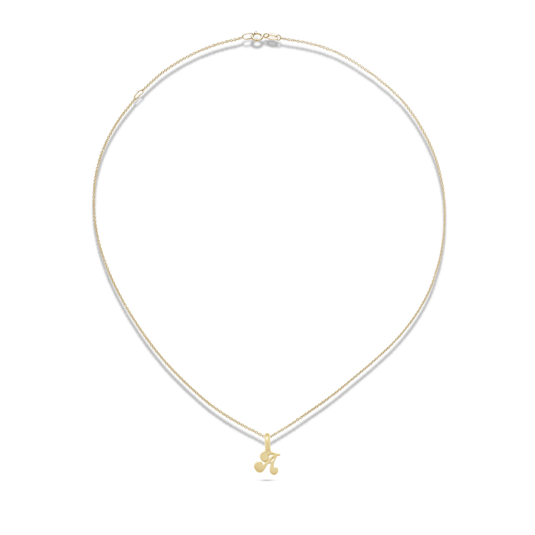 Stone and Strand 14K Yellow Gold Mojo Mini Initial Necklace Front Image