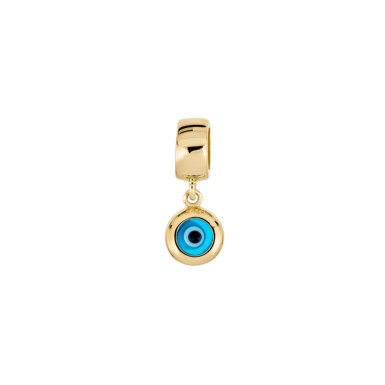 Stone and Strand 14K Yellow Gold My Little Evil Eye Charm Front Image