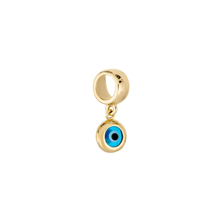 Stone and Strand 14K Yellow Gold My Little Evil Eye Charm Side Image