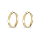 Stone and Strand 10K Yellow Gold Large Gold Glider Hoops Rear Image