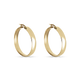 Stone and Strand 10K Yellow Gold Large Gold Glider Hoops Side Image