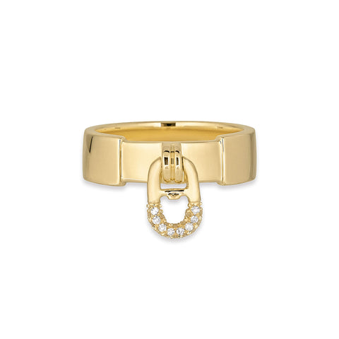Stone and Strand 14K Yellow Gold Nantucket Knot Ring Front Image