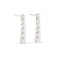 White Gold Noble Diamond Tennis Earrings