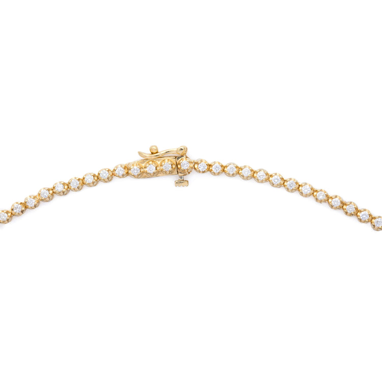 Stone and Strand 14K Yellow Gold Noble Diamond Tennis Necklace Clasp Image
