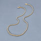 Stone and Strand 10K Yellow Gold Noble Diamond Tennis Necklace Editorial Image