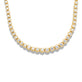 Stone and Strand 10K Yellow Gold Noble Diamond Tennis Necklace  Close Up Image