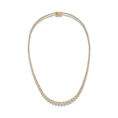 Stone and Strand 10K Yellow Gold Noble Diamond Tennis Necklace Front Image