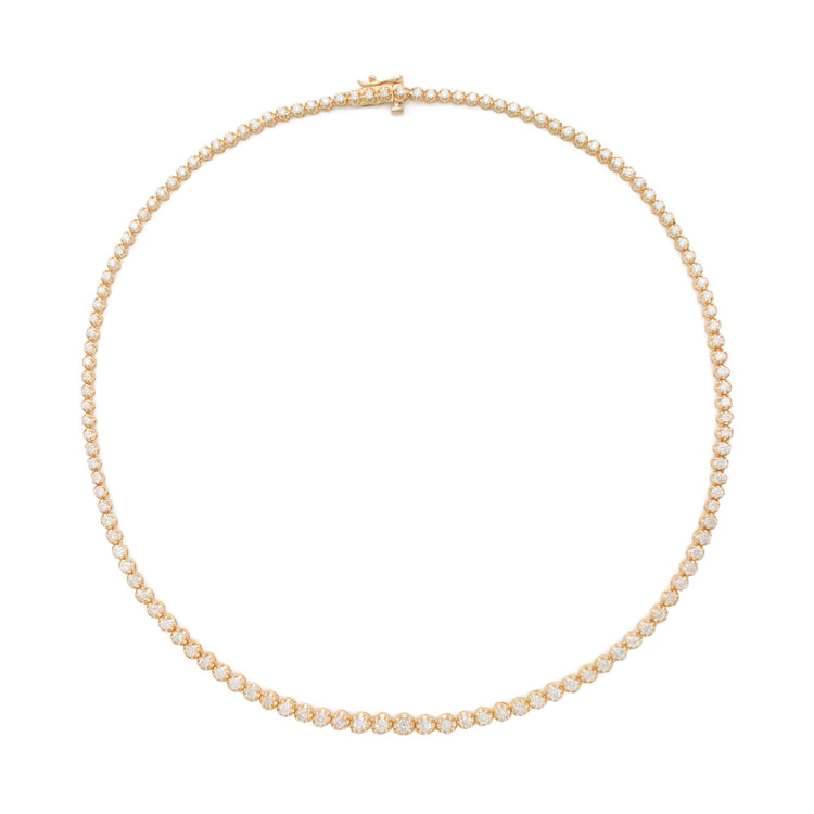 Stone and Strand 14K Yellow Gold Noble Diamond Tennis Necklace Front Image