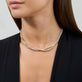 Image of 14K Yellow Gold Noble Diamond Tennis Necklace with Stone and Strand Necklaces