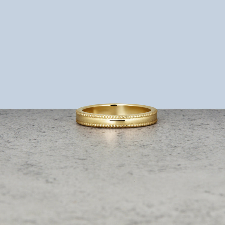 Stone and Strand 14K Yellow Gold Nonpareils Band Editorial Image