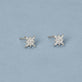 Stone and Strand 14K White Gold Northern Star Celestial Diamond Earrings Editorial Image
