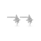 Stone and Strand 14K White Gold Northern Star Celestial Diamond Earrings Side Image