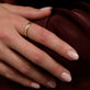 Image of 14K Yellow Gold Northern Star Diamond Band on Models Hand