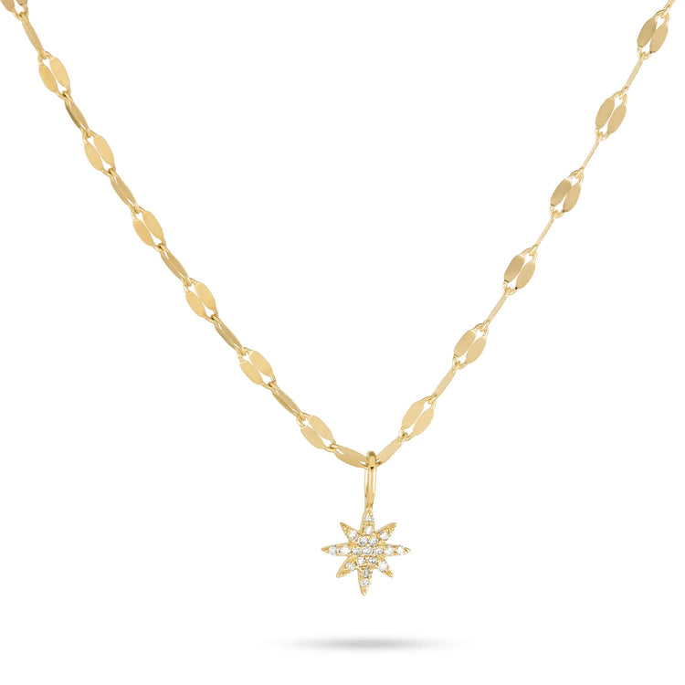 Stone and Strand 14K Yellow Gold Northern Star Pave Choker Front Image