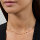 Image of 14K Yellow Gold Northern Star Pave Choker on Models Neck
