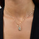 Image of 14K Yellow Gold Northenr Star Pave Choker with Stone and Strand Necklaces