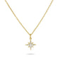 Stone and Strand 14K Yellow Gold Northern Star Pave Necklace Front Image