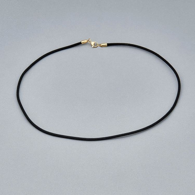 Stone and Strand 14K Yellow Gold Nylon Choker Editorial Image