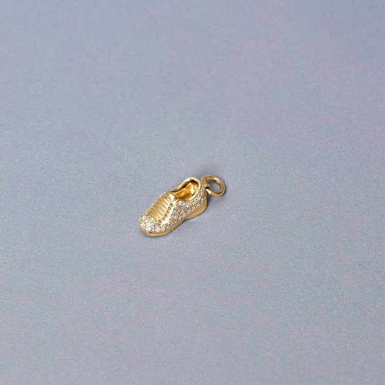 Stone and Strand 14K Yellow Gold Post Run High Pave Charm Editorial Image