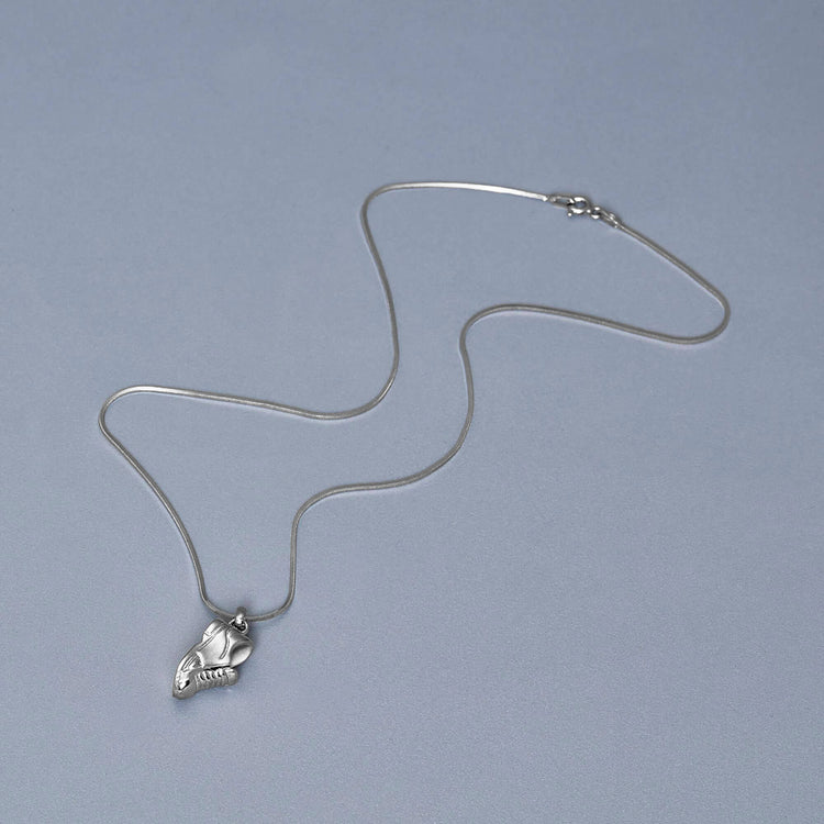 Stone and Strand Sterling Silver Post Run High Silver Necklace Editorial Image