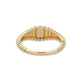 One Row Pave Ring