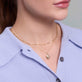 Image of 14K Yellow Gold Oval Essential Locket Charm on Models Neck