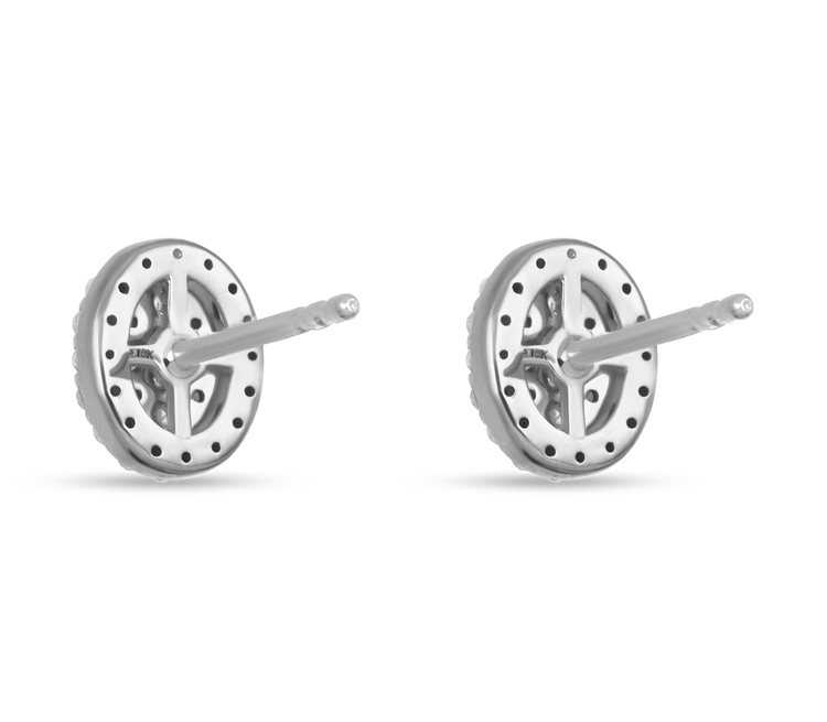 Oval Opulence Mosaic Studs