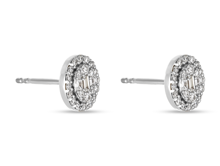 Oval Opulence Mosaic Studs