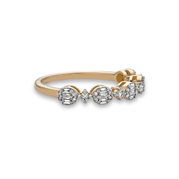 Stone and Strand 14K Yellow Gold Oval Opulence Diamond Ring Side Image