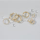 Still life image of Pave Bamboo Eternity Ring with Stone and Strand solid gold jewelry