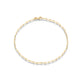 Stone and Strand 14K Yellow Gold Paperclip Anklet Front Image