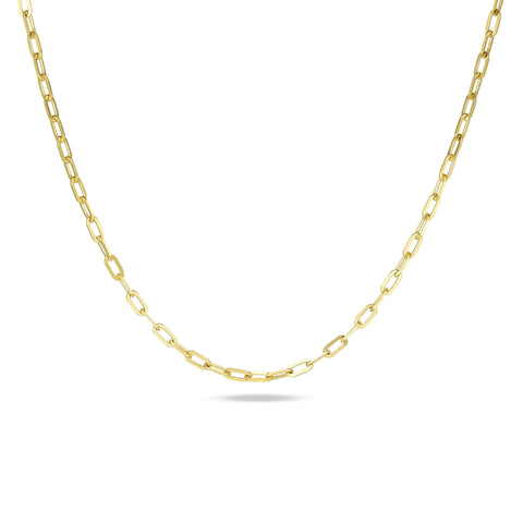 Stone and Strand 14K Yellow Gold Pivot by Stone and Strand Paperclip Chain Close Up Image