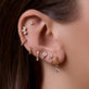 Image of 14K Yellow Gold Pastis Diamond Drop Earrings with Stone and Strand Earrings