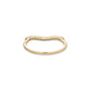 Pave Curved Half Eternity Band