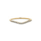 Pave Curved Half Eternity Band